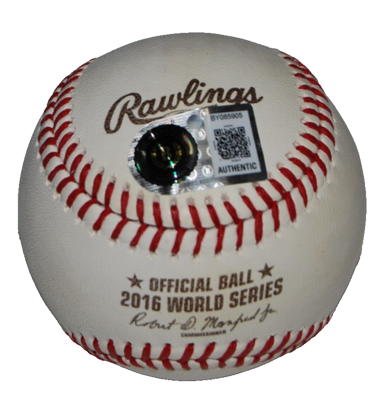 JAKE ARRIETA signed (CHICAGO CUBS) 2016 World Series OML ball BECKETT BY085905