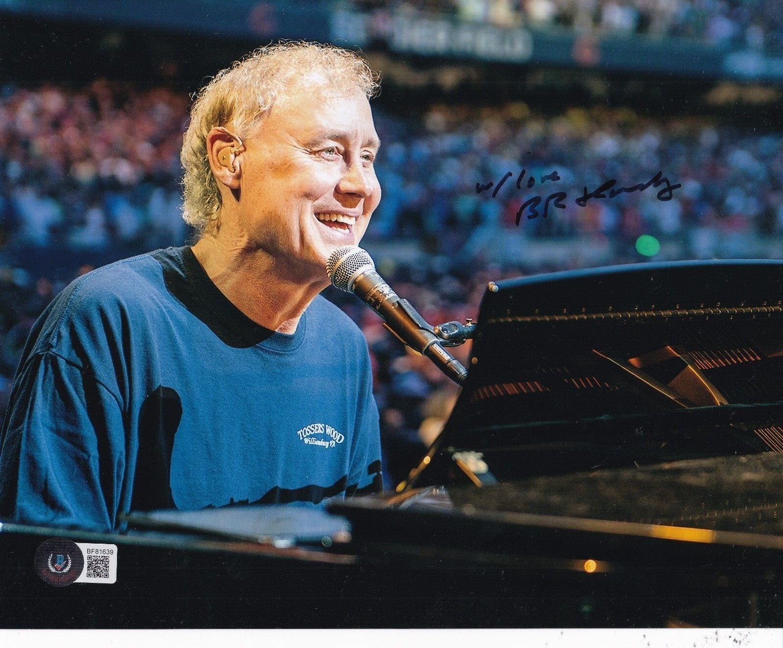 BRUCE HORNSBY signed (GREATFUL DEAD) Jerry Garcia 8X10 photo BECKETT BF81639