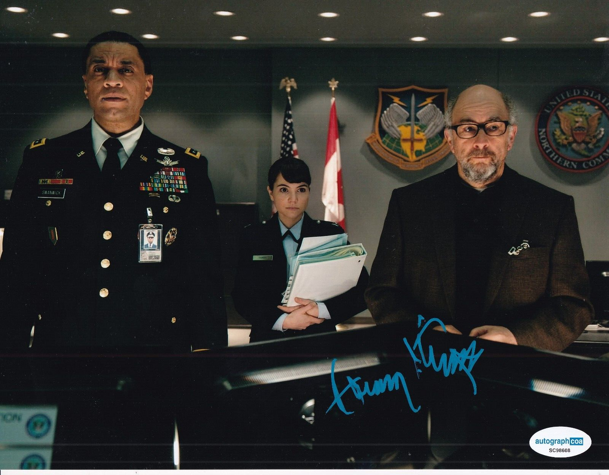 HARRY LENNIX signed (MAN OF STEEL) Superman General Swanwick 8X10 ACOA SC98608