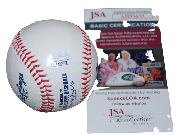 SANDY GASTON signed (TAMPA BAY RAYS) PROSPECT OML baseball JSA COA AH95653
