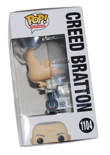 CREED BRATTON signed (THE OFFICE) Specialty Funko Pop #1104 BECKETT BF09212