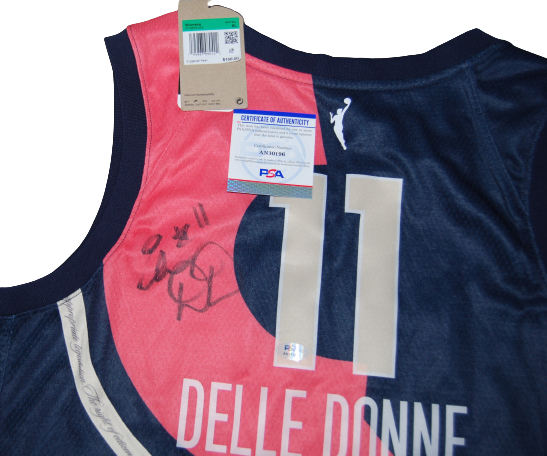 ELENA DELLE DONNE signed (WASHINGTON MYSTICS) Nike Rebel jersey PSA/DNA AN10196