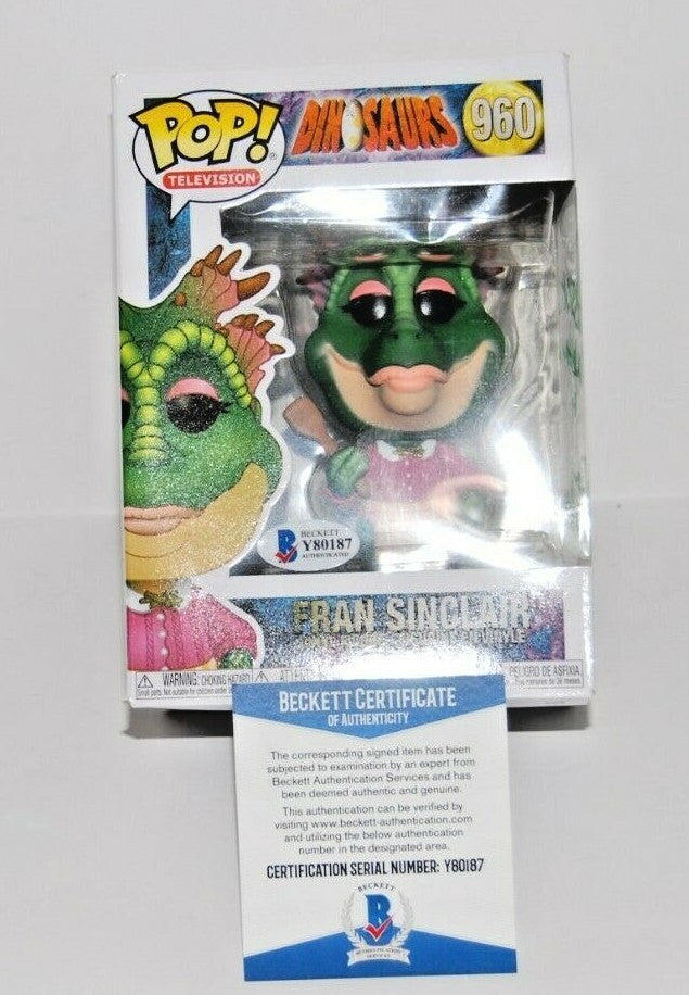 JESSICA WALTER signed (DINOSAURS) Fran Sinclair Funko Pop #960 BECKETT Y80187