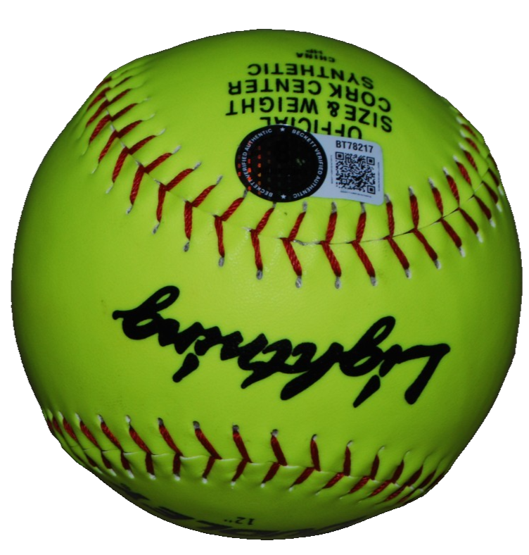 LOVIEANNE JUNG signed (USA SOFTBALL) 2X Olympian Softball BECKETT BAS BT78217