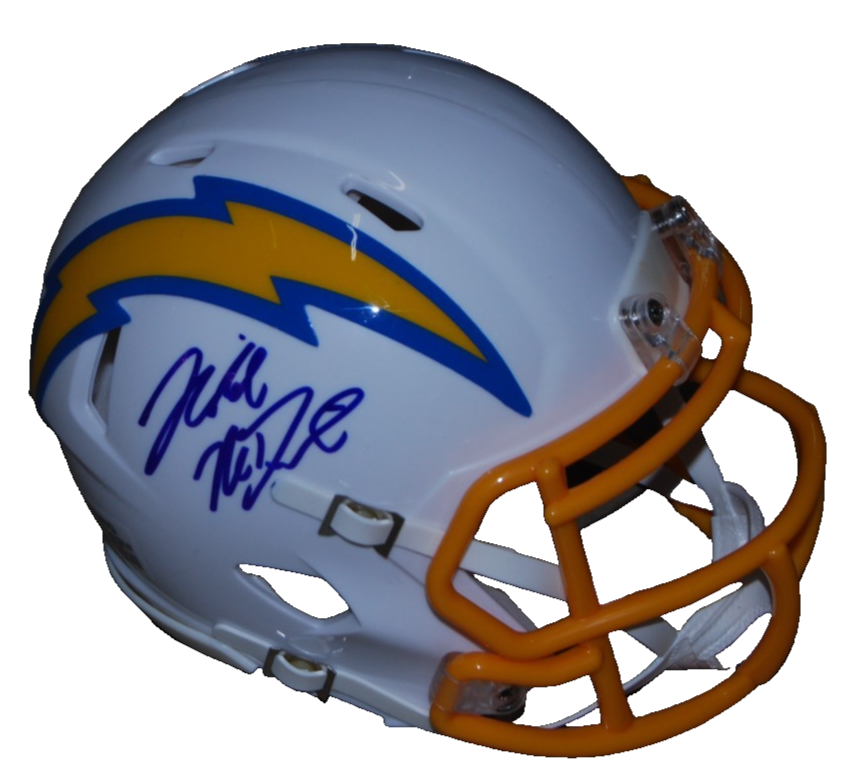 MIKE MCDANIEL signed (SAN DIEGO CHARGERS) mini football helmet BECKETT BW61058