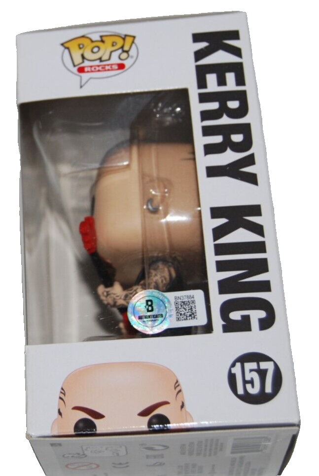 KERRY KING signed (SLAYER) #157 POP ROCKS Funko Pop BECKETT BAS BN37884