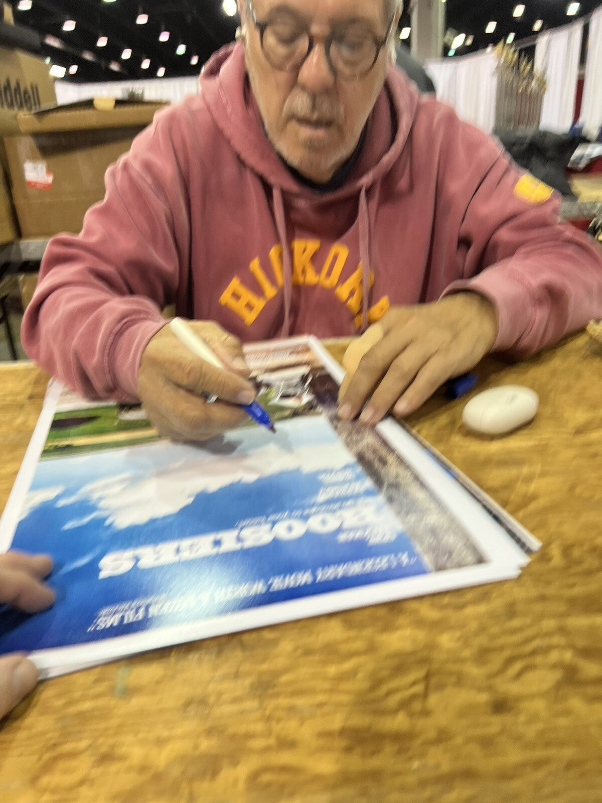 DAVID ANSPAUGH signed HOOSIERS autograph director 12X18 movie poster photo W/COA