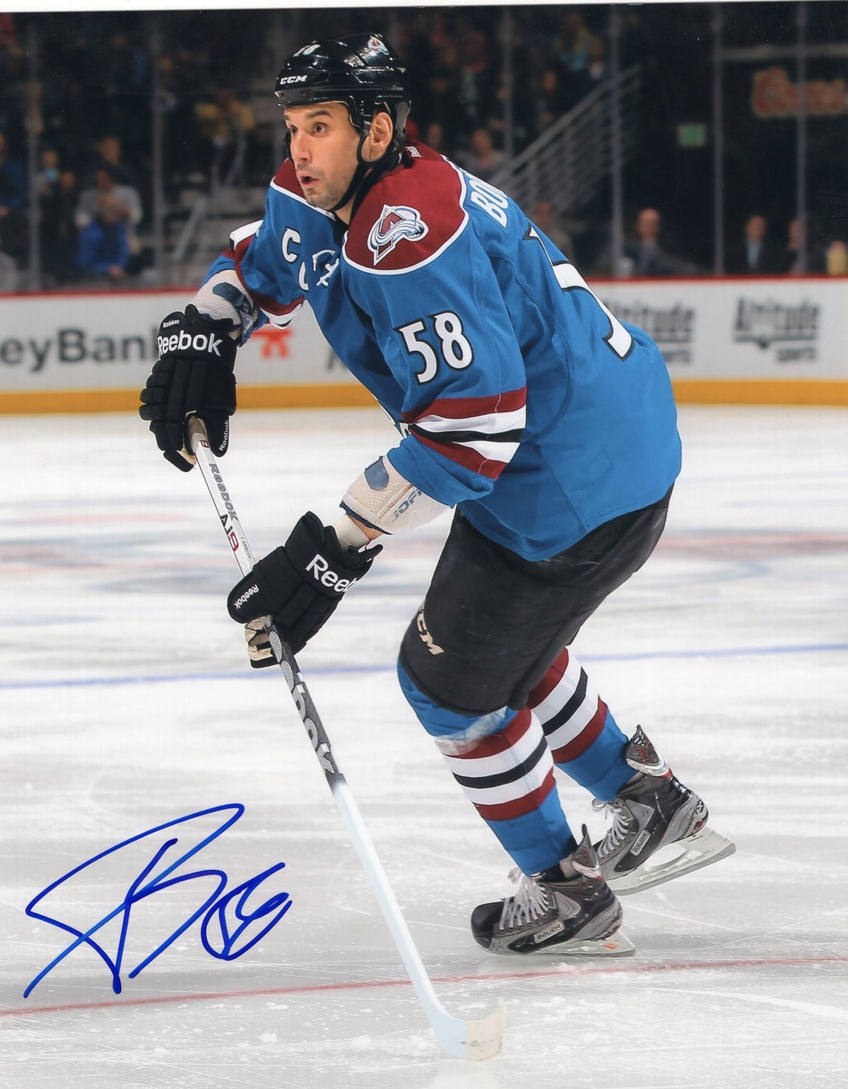 Patrick Bordeleau signed 8x10 Photo w/COA Colorado Avalanche Hockey
