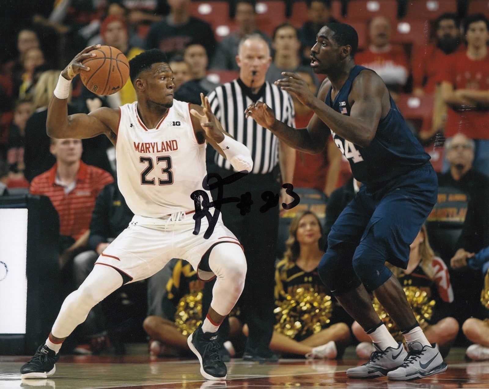 BRUNO FERNANDO signed (MARLYLAND TERRAPINS) Basketball DRAFT 8X10 photo W/COA #1