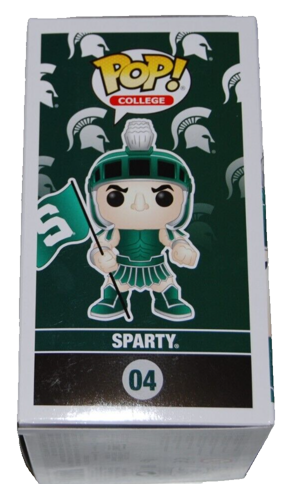 TOM IZZO signed (MICHIGAN STATE SPARTANS) Sparty #04 Funko Pop BECKETT BR32946