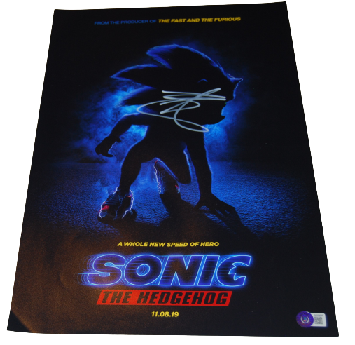 BEN SCHWARTZ signed (SONIC THE HEDGEHOG) Movie 12X18 photo BECKETT BAS BH058685