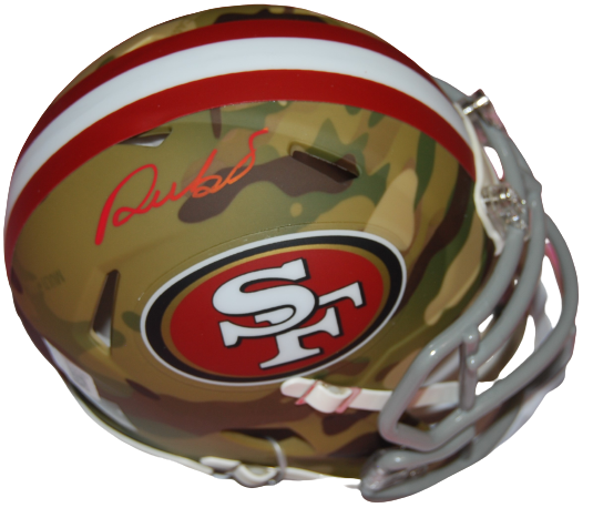 DEEBO SAMUEL signed (SAN FRANCISCO 49ERS) CAMOFLAGE mini helmet BECKETT BD56583