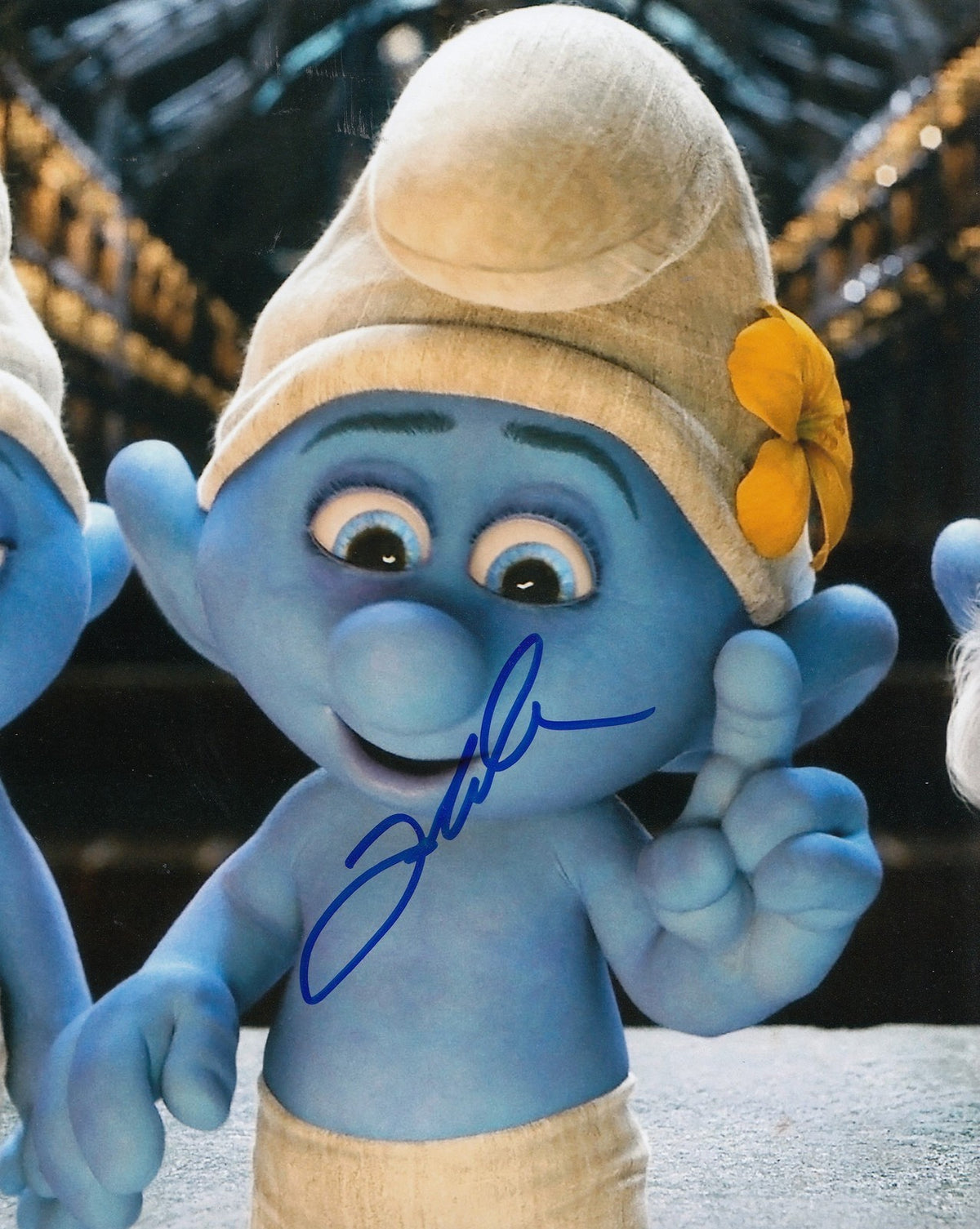 JOHN OLIVER signed (THE SMURFS) MOVIE 8X10 photo W/COA *VANITY* #1