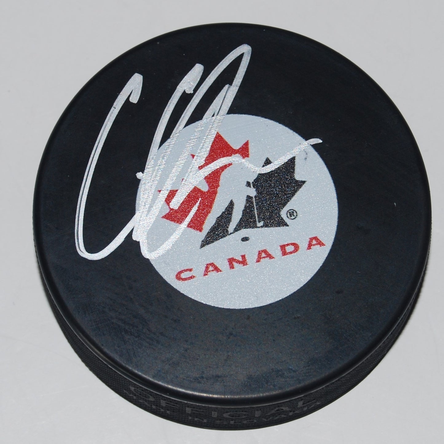 CODY GLASS signed 2017 NHL DRAFT puck *LAS VEGAS GOLDEN KNIGHTS* CANADA W/COA #1