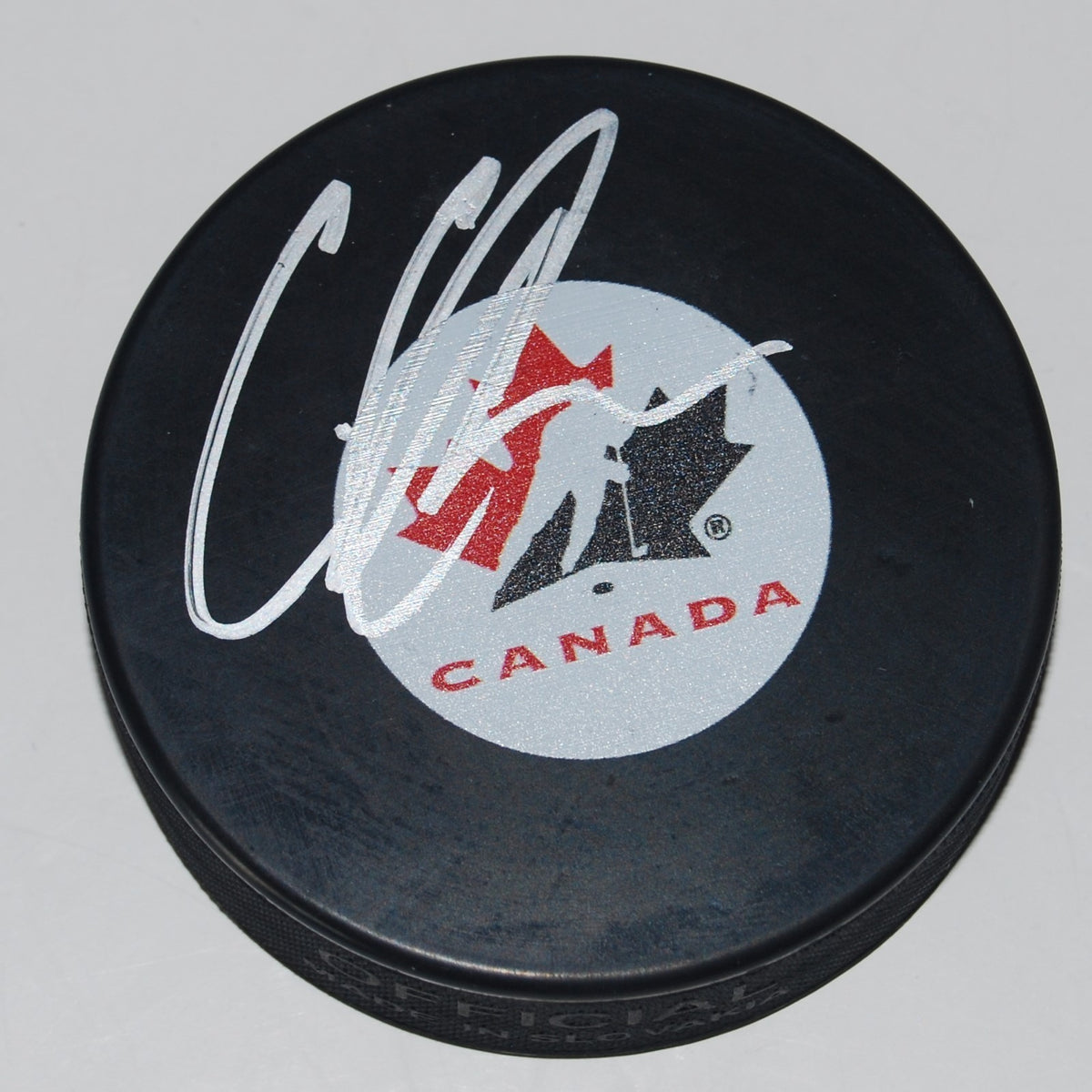 CODY GLASS signed 2017 NHL DRAFT puck *LAS VEGAS GOLDEN KNIGHTS* CANADA W/COA #1