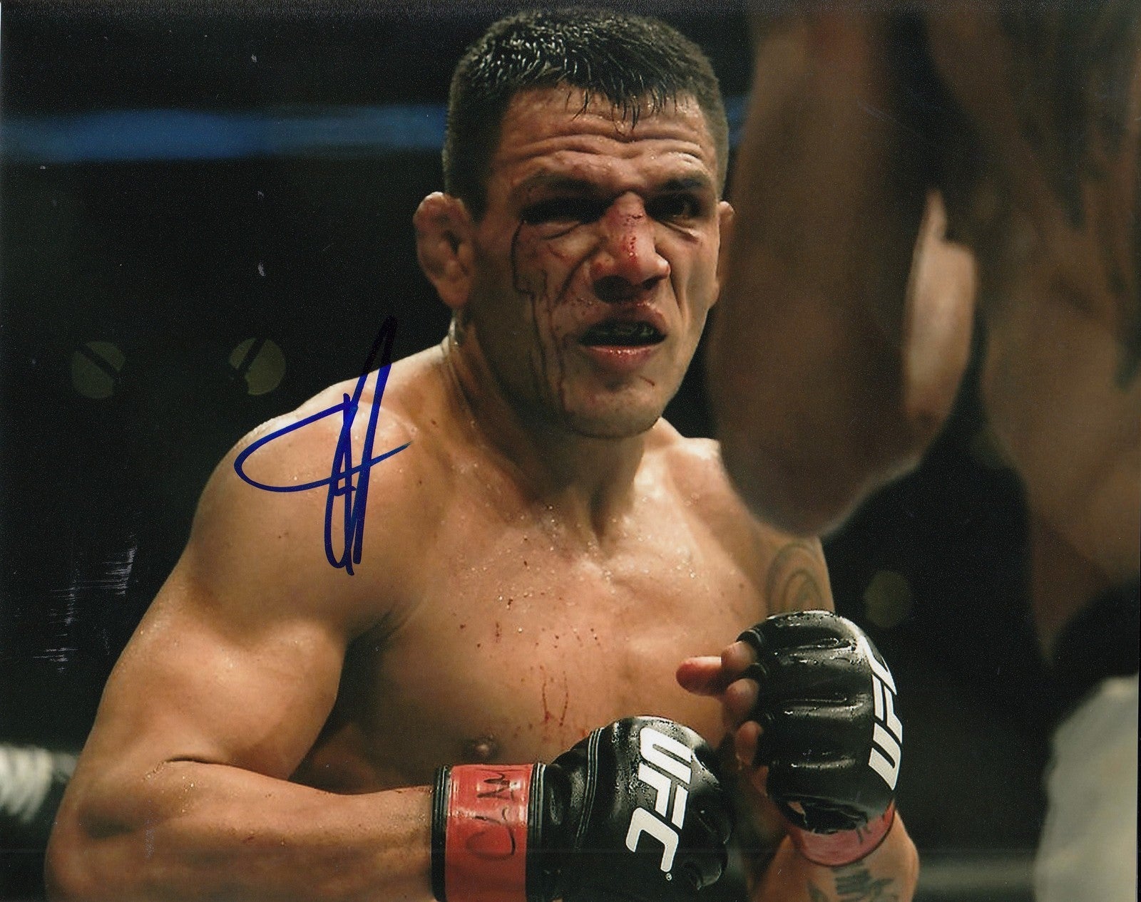 RAFAEL DOS ANJOS signed (UFC) MMA FIGHTING RDA Welterweight 8X10 photo W/COA #3