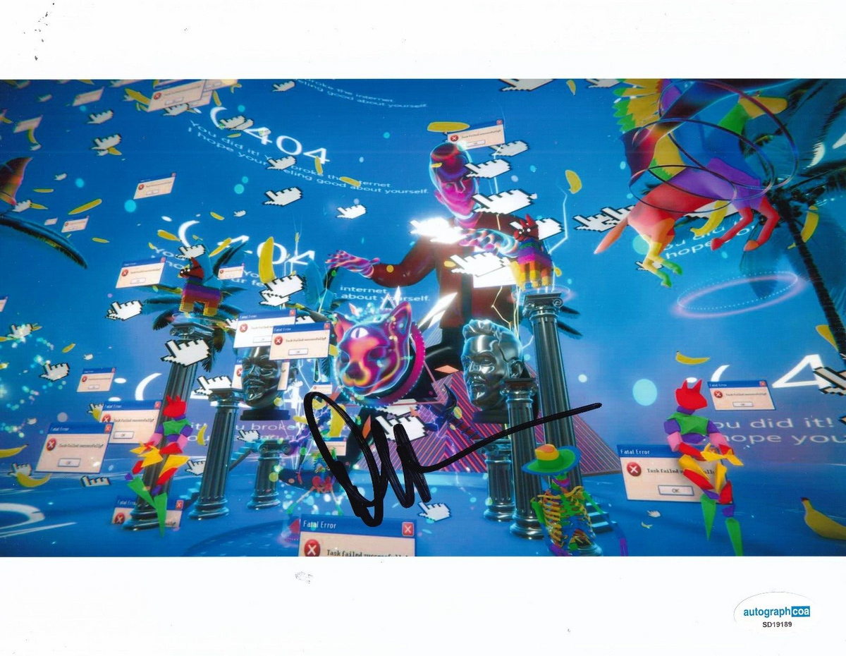 DILLON FRANCIS signed (GET LOW) Money Sucks Music DJ 8X10 photo ACOA SD19189
