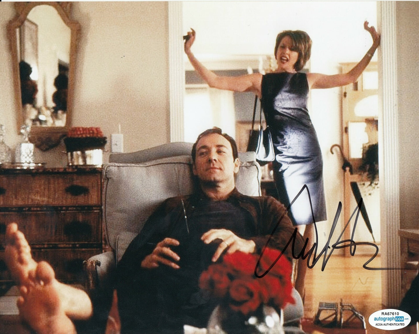 ANNETTE BENNING signed (AMERICAN BEAUTY) 8X10 *CAROLYN* photo ACOA Authenticated