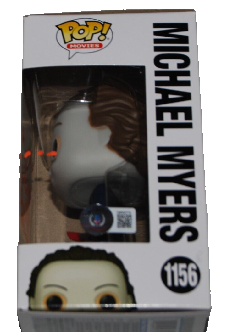 NICK CASTLE & TOMMY LEE WALLACE signed (HALLOWEEN) Funko pop #1156 BAS 1W002774