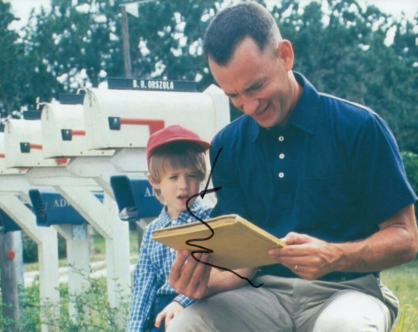 HALEY JOEL OSMENT signed (FORREST GUMP) Movie 8X10 photo Forrest Junior W/COA #2