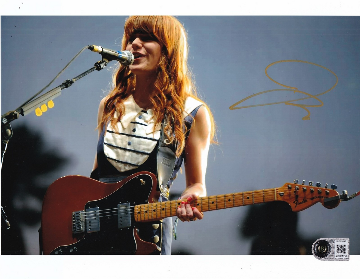 JENNY LEWIS signed (RILO KILEY) Music guitarist 8X10 photo BECKETT BAS BY085555