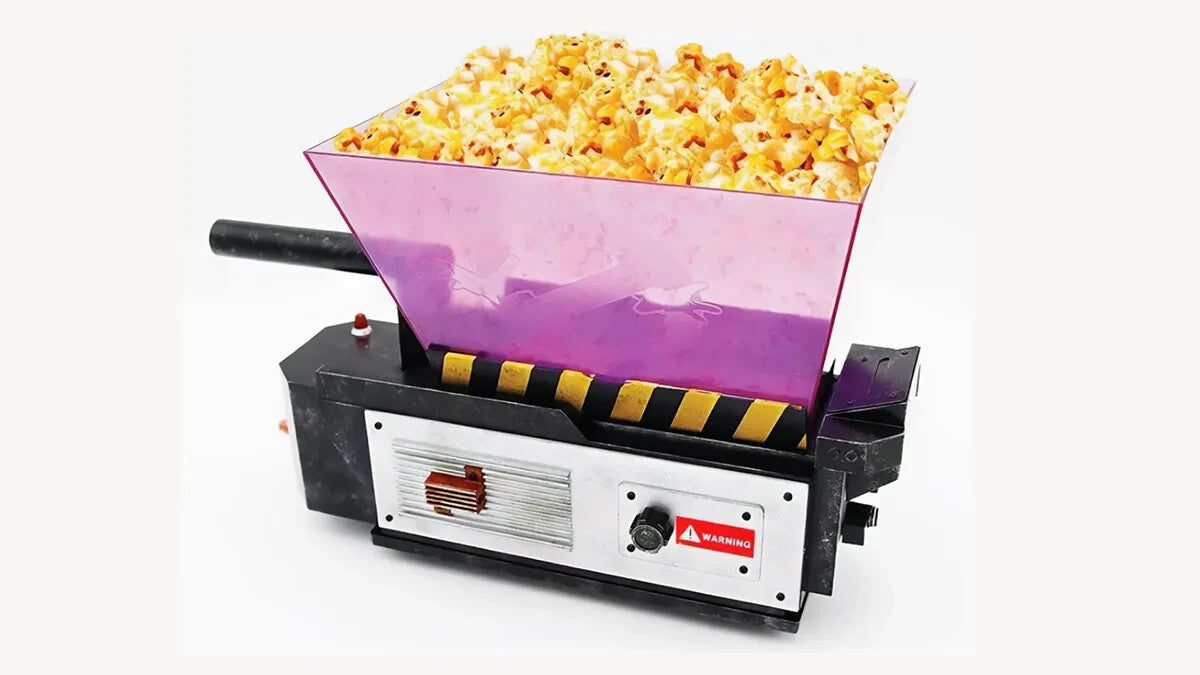 ERNIE HUDSON signed (GHOSTBUSTERS) AMC Popcorn Ghost Trap w/ bucket JSA AX11433