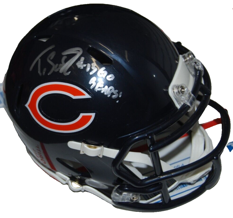 TYLER SCOTT signed (CHICAGO BEARS) mini football helmet PSA/DNA AN42557
