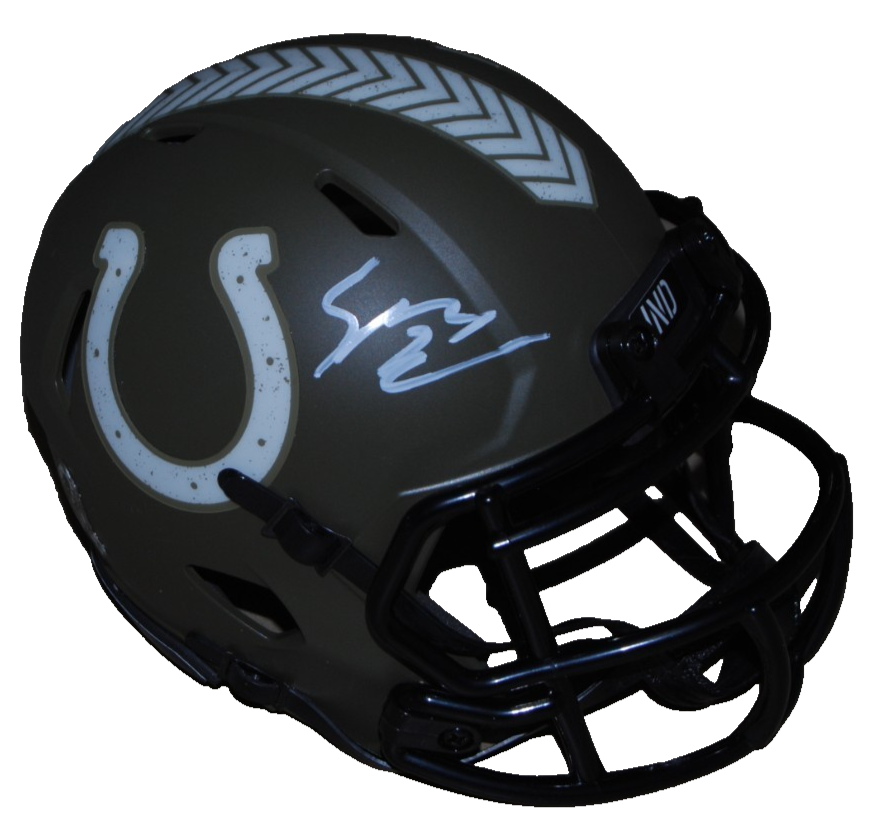 SHANE STEICHEN signed (INDIANAPOLIS COLTS) mini football helmet BECKETT BW61105