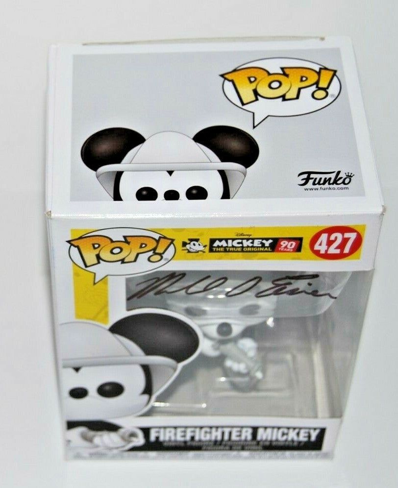 MICHAEL EISNER signed (FIREFIGHTER MICKEY MOUSE ) Funko Pop #427 BECKETT Y04545