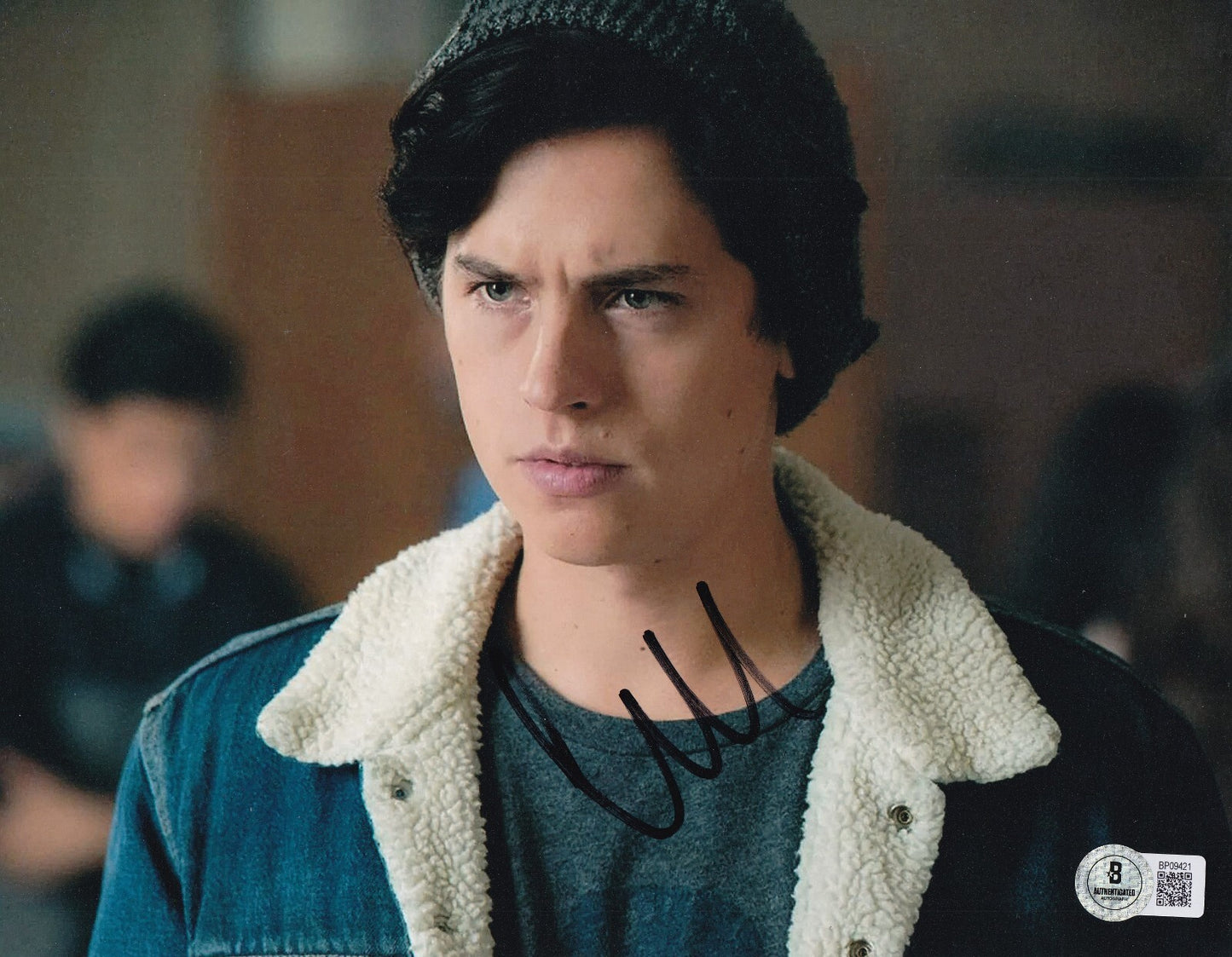 COLE SPROUSE signed (RIVERDALE) Jughead Jones 8X10 photo BECKETT BAS BP09421