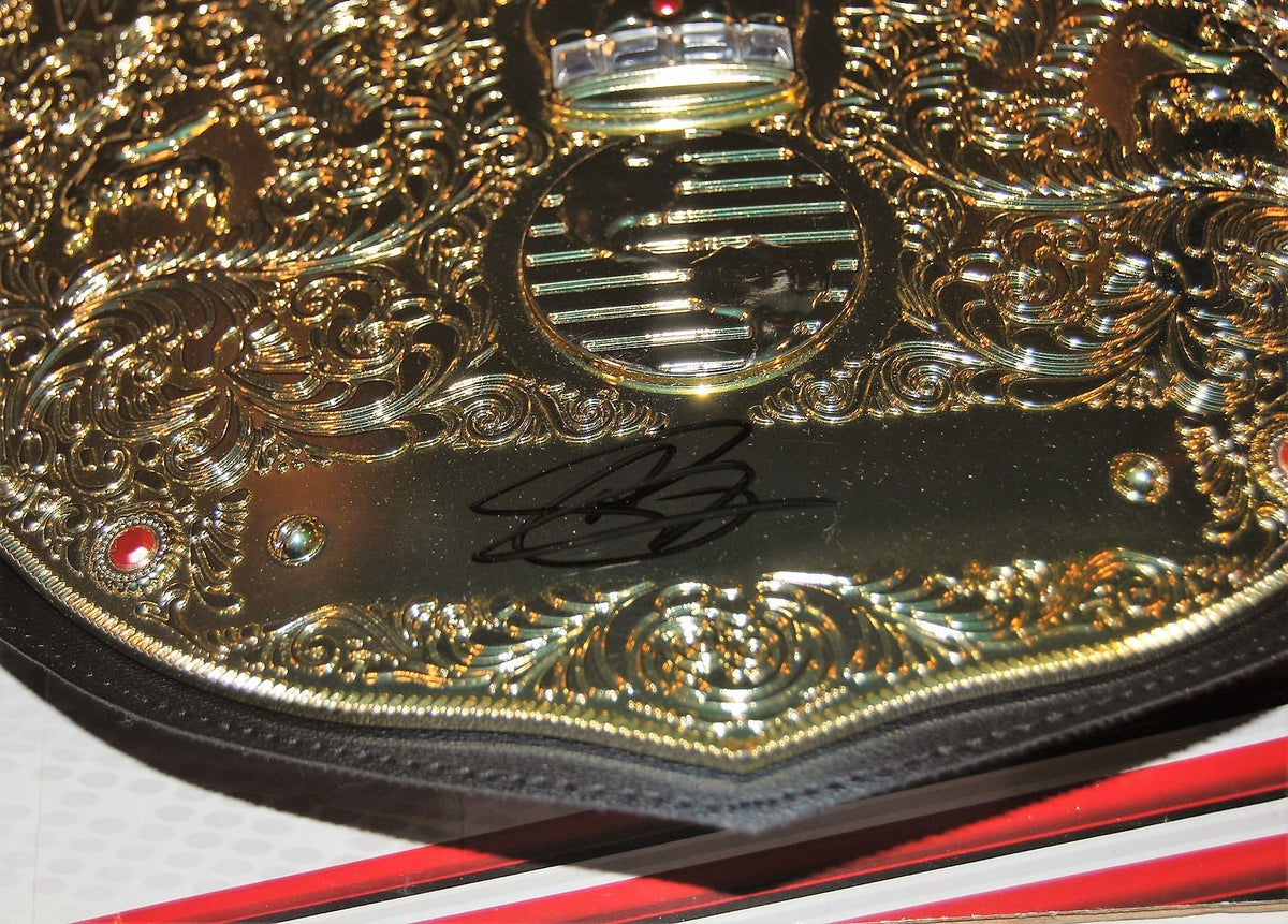 Christian signed (WWE WORLD HEAVYWEIGHT) WRESTLING CHAMPIONSHIP BELT W/COA