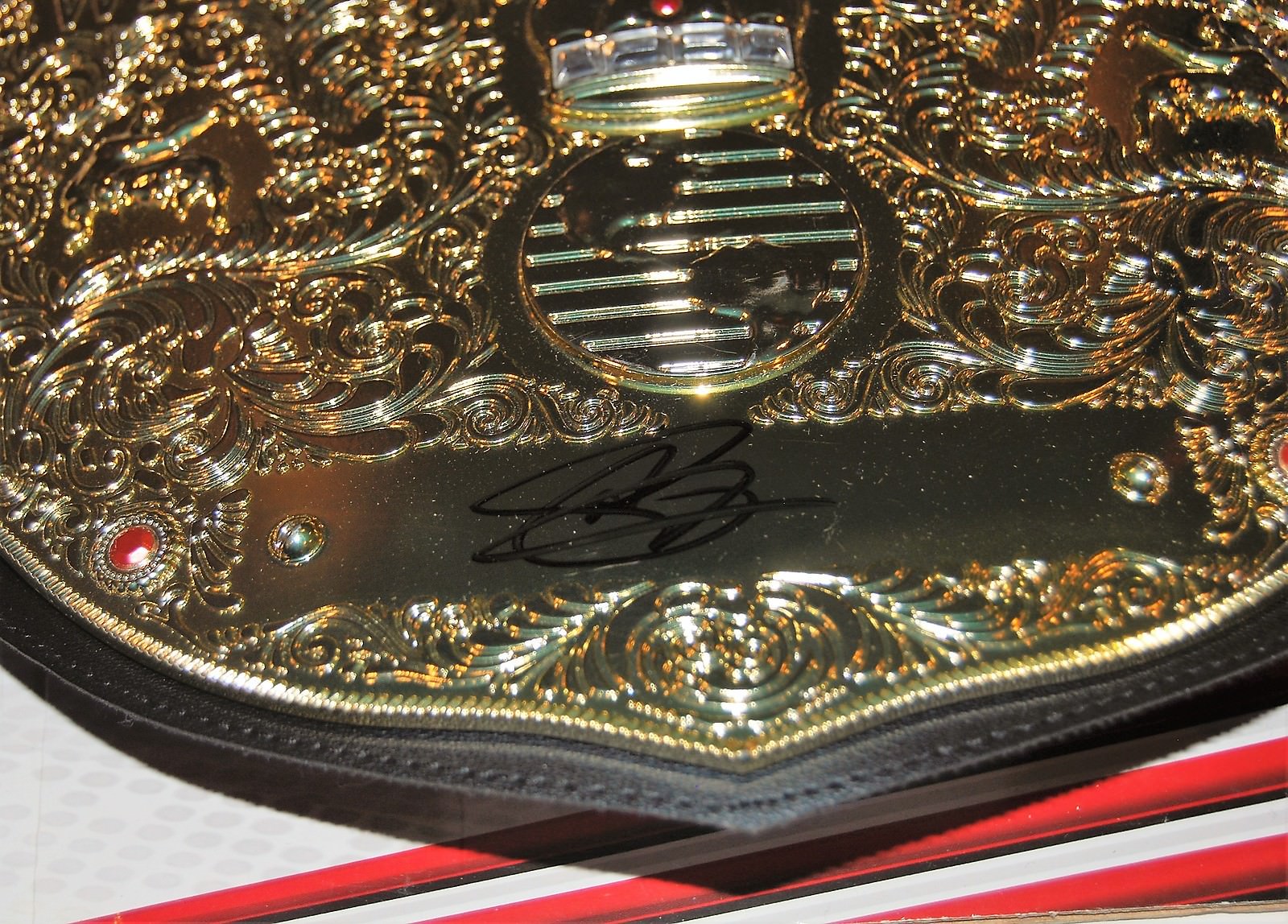 Christian signed (WWE WORLD HEAVYWEIGHT) WRESTLING CHAMPIONSHIP BELT W/COA