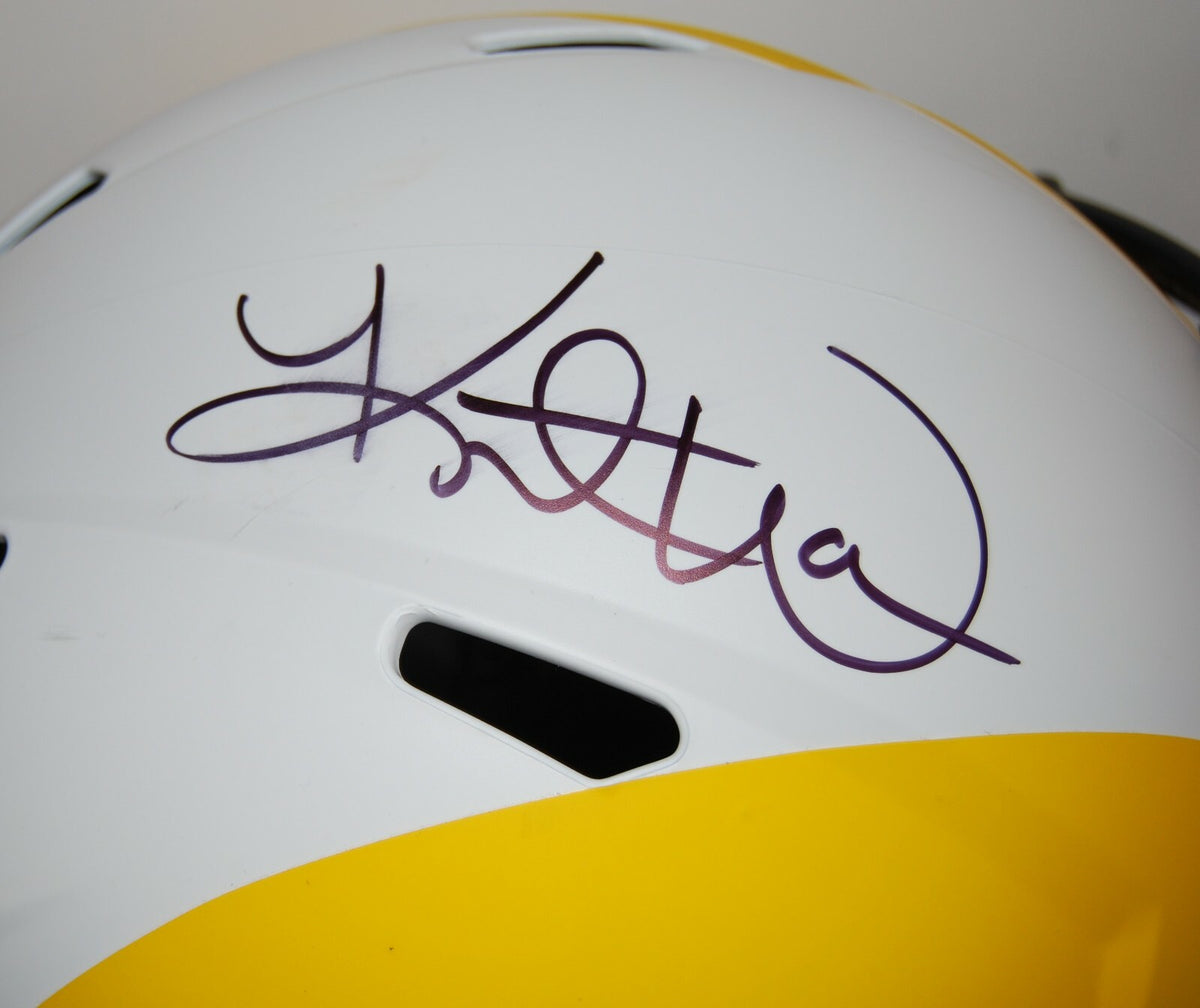 KURT WARNER signed (ST LOUIS RAMS) Lunar F/S football helmet BECKETT BAS BB41870