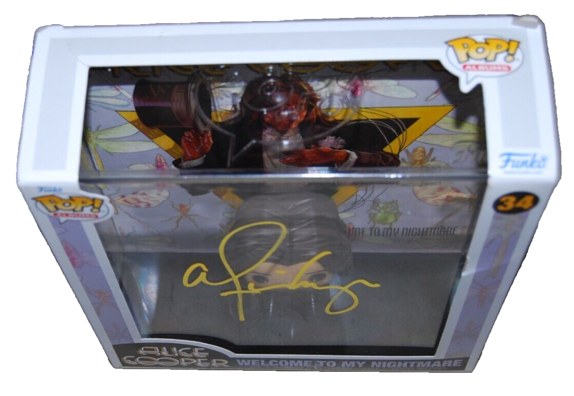 ALICE COOPER signed (WELCOME TO MY NIGHTMARE) #34 Funko pop BECKETT BR00376
