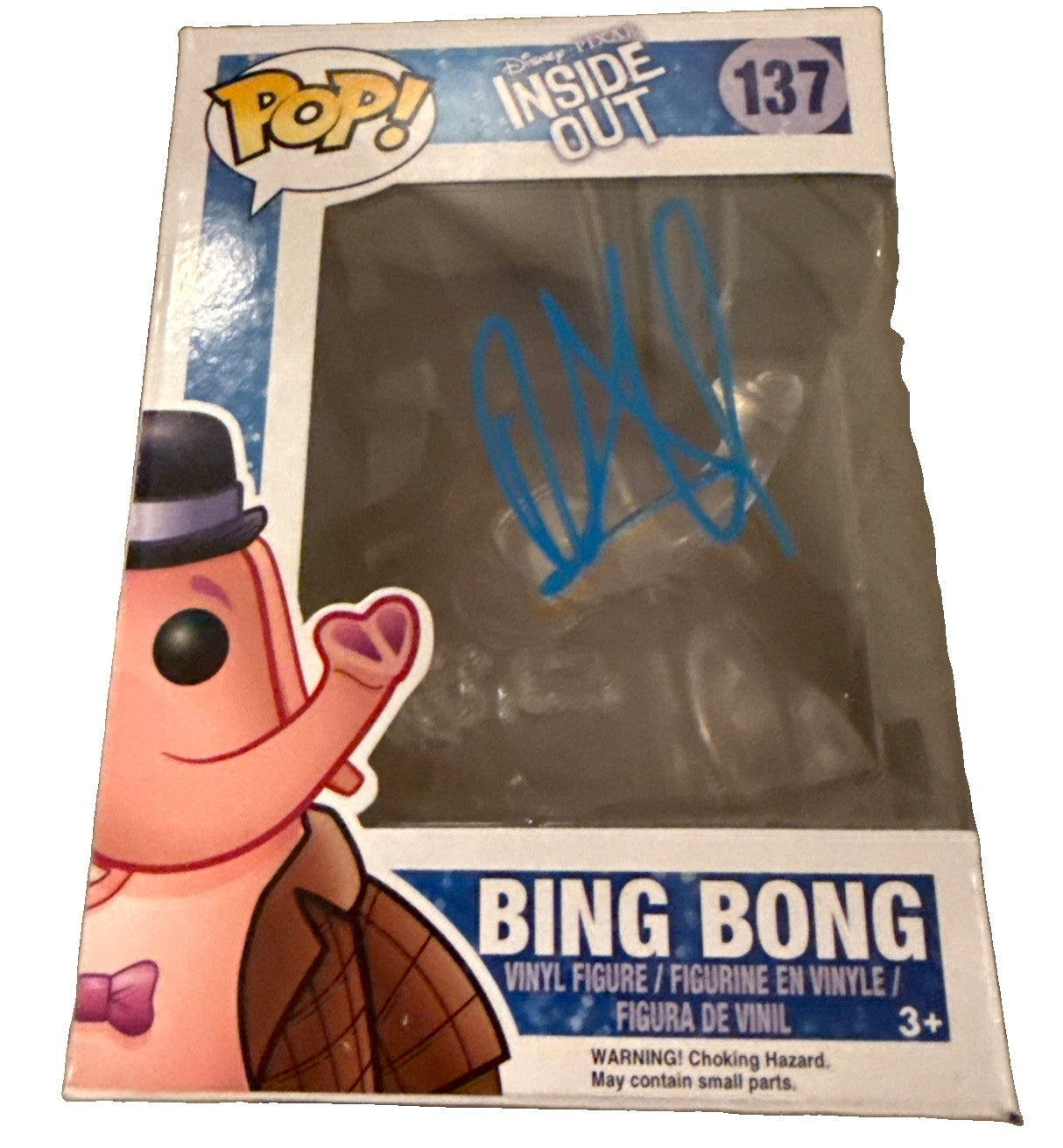 RICHARD KIND signed (INSIDE OUT Bing Bong Disney Funko Pop #137 BECKETT BY085874