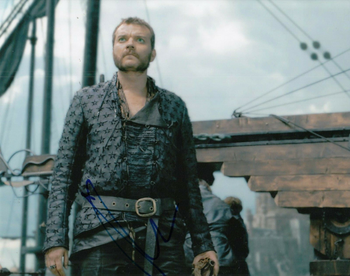 PILOU ASBAEK signed (GAME OF THRONES) Euron Greyjoy 8X10 photo *PROOF* W/COA #1