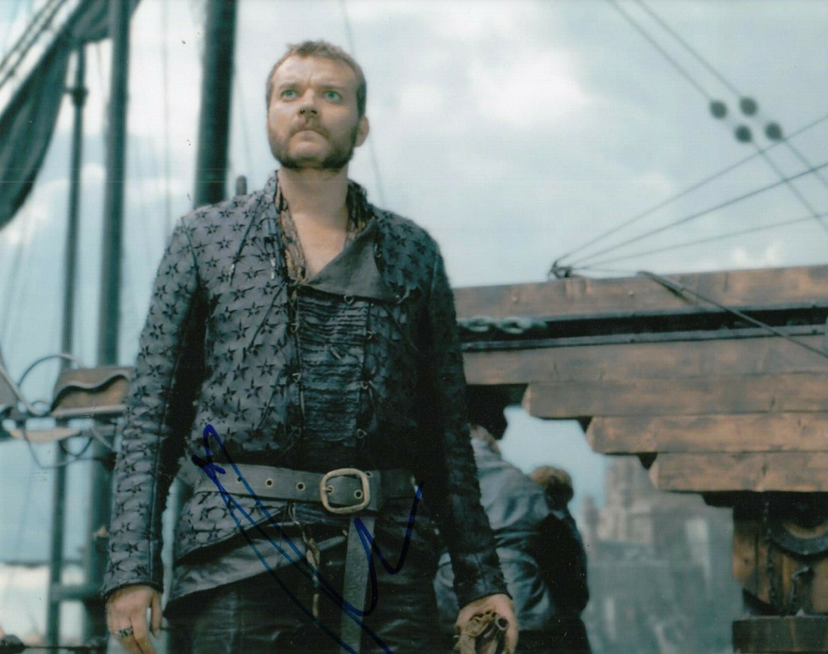 PILOU ASBAEK signed (GAME OF THRONES) Euron Greyjoy 8X10 photo *PROOF* W/COA #1