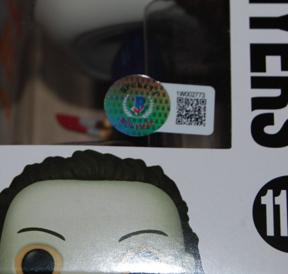 NICK CASTLE & TOMMY LEE WALLACE signed (HALLOWEEN) Funko pop #1156 BAS 1W002773