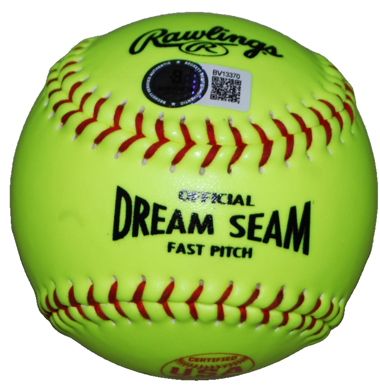 TIARE JENNINGS signed (VOLTS) OKLAHOMA SOONERS Softball 12" BECKETT BAS BV13370