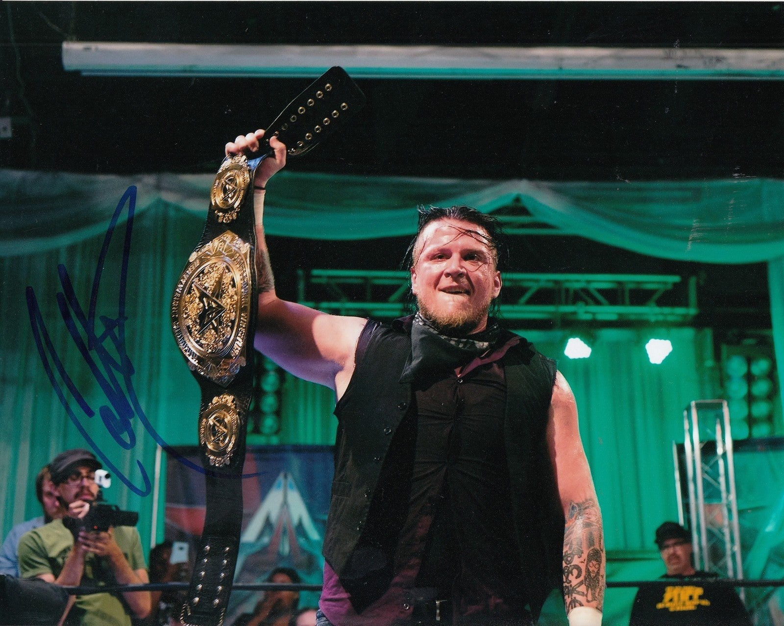 SAMI CALLIHAN signed (WRESTLING) RING OF HONOR  8X10 photo LUCHA LIBRE W/COA