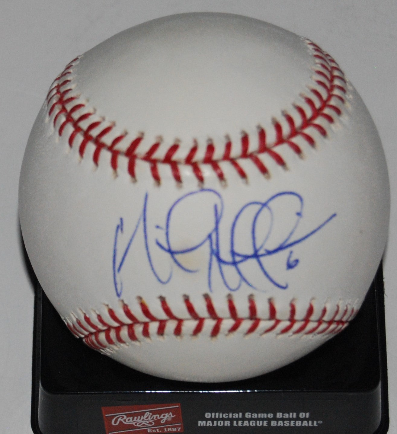 MICAH HOFFPAUIR signed OML BASEBALL (CHICAGO CUBS) Hokkaido Nippon Ham Fighters