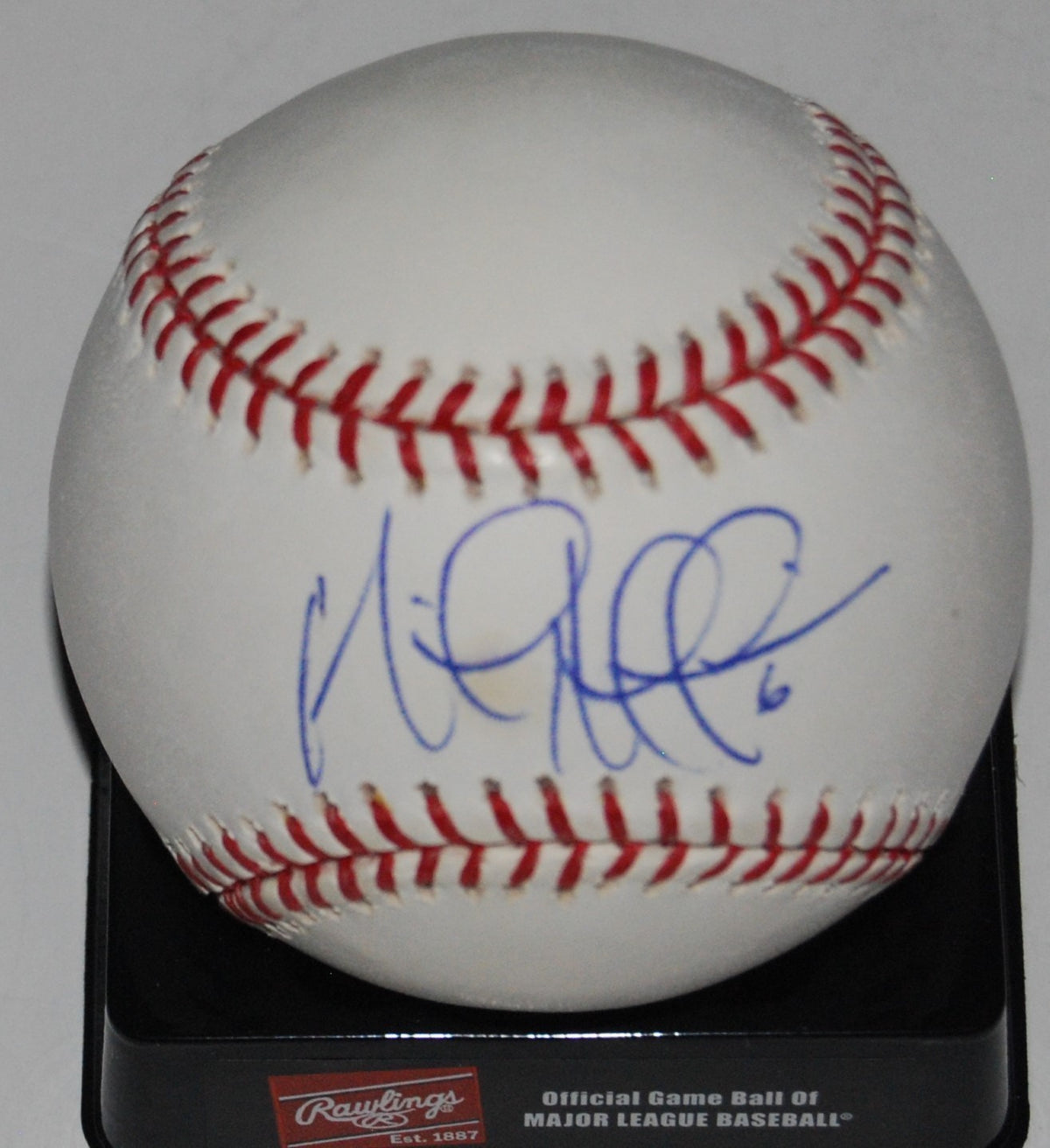 MICAH HOFFPAUIR signed OML BASEBALL (CHICAGO CUBS) Hokkaido Nippon Ham Fighters