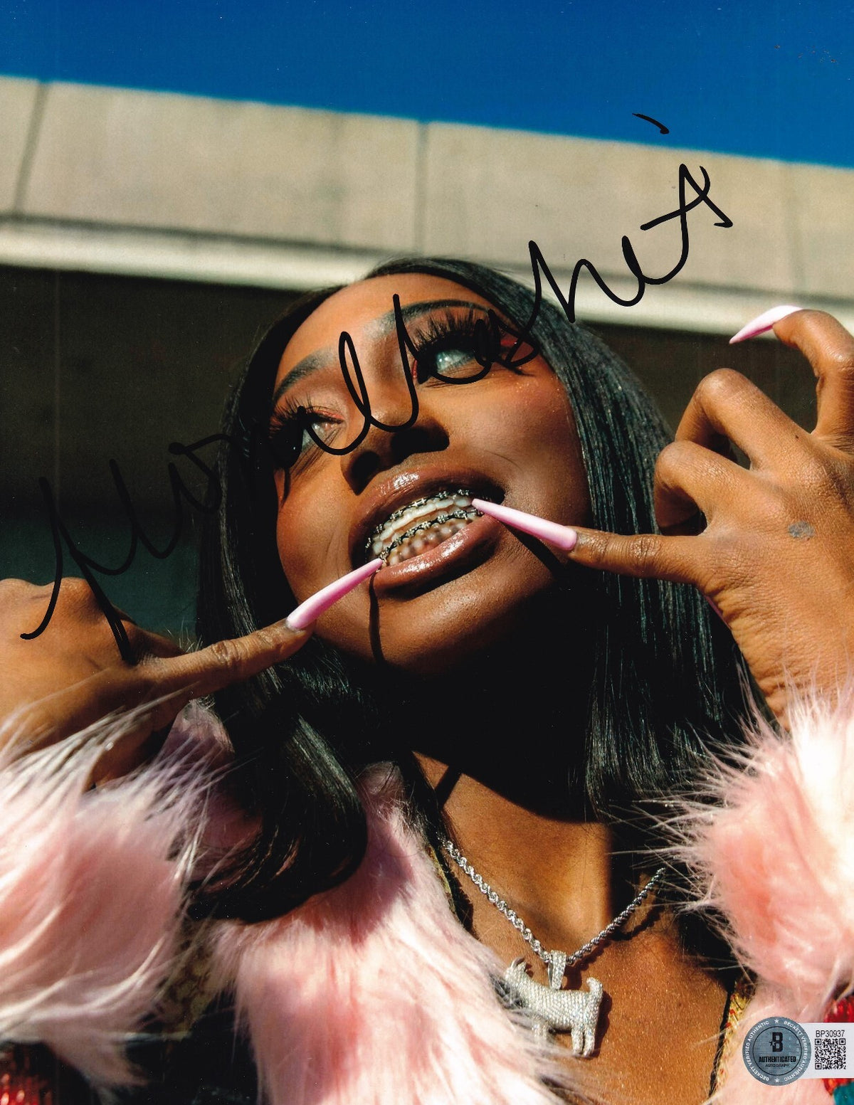 FLO MILLI signed (RAPPER) Swag It! Music 8X10 photo BECKETT BAS BP30937