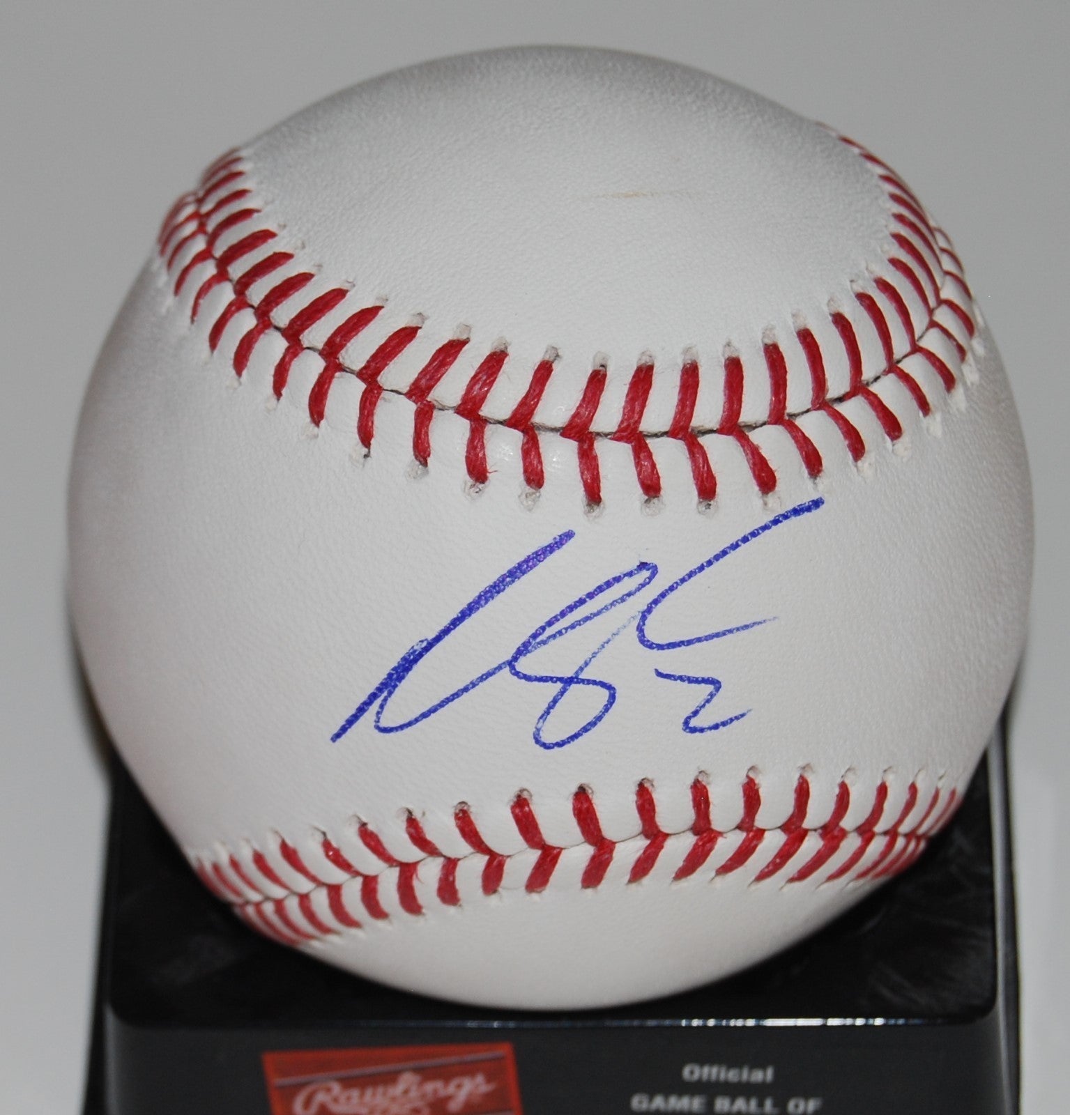 CORNELIUS RANDOLPH signed (PHILLIES) Official Major League baseball W/COA PROOF