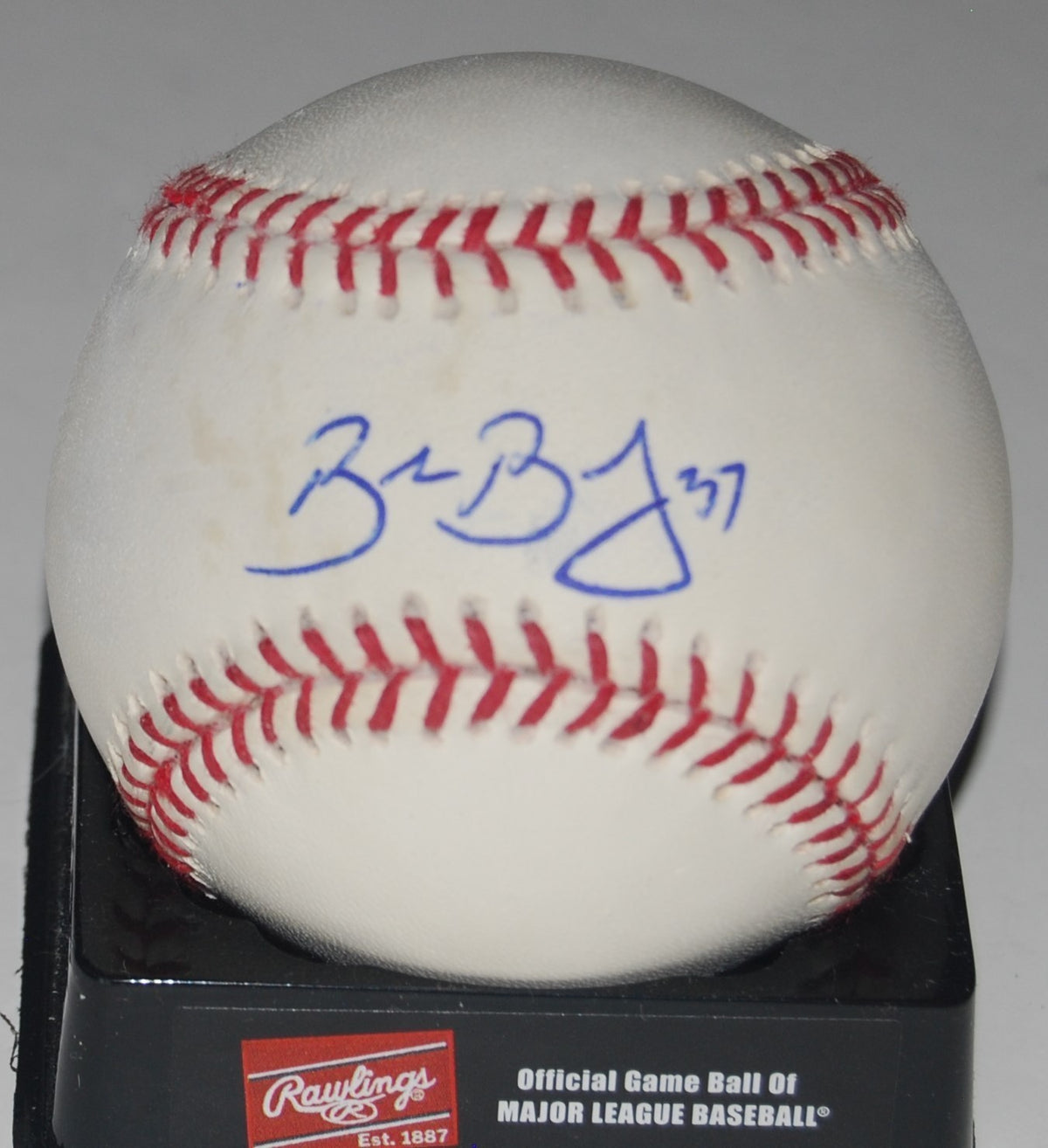 BRANDON BEACHY signed OML baseball *ATLANTA BRAVES* W/COA LOS ANGELES DODGERS