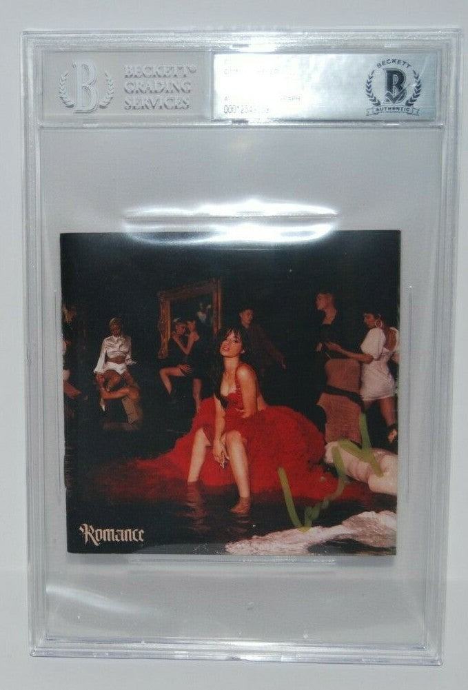 CAMILA CABELLO signed (ROMANCE) CD Cover BECKETT Encapsulated BAS 00012549359