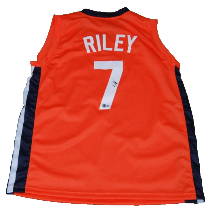WILL RILEY signed (ILLINOIS FIGHTING ILLINI) basketball jersey BECKETT BS22731