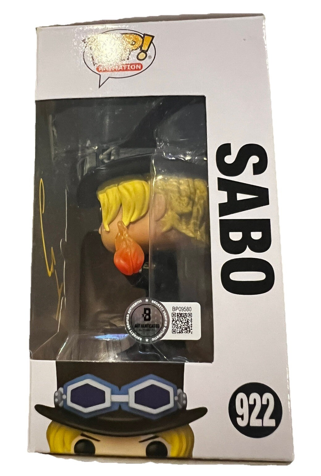Johnny Yong Bosch Signed (SABO) #922 Funko Pop Animation BECKETT BAS BP09580