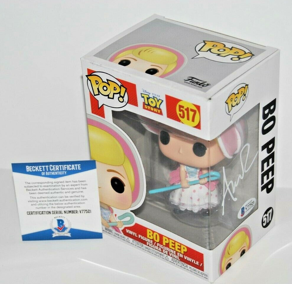 ANNIE POTTS signed (TOY STORY) Disney Bo Peep Funko Pop #517 BECKETT BAS V77521