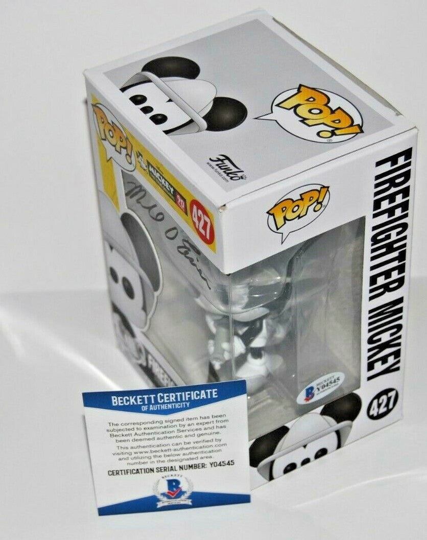 MICHAEL EISNER signed (FIREFIGHTER MICKEY MOUSE ) Funko Pop #427 BECKETT Y04545